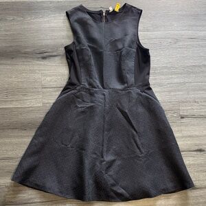 Halogen Black Textured Mini Dress